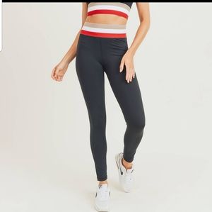 Tricolor Band Highwaist Legging
